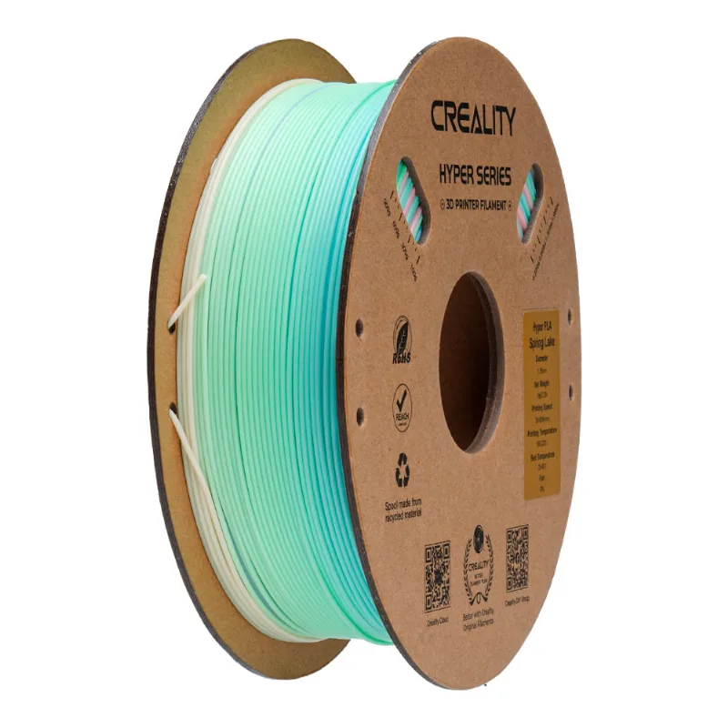 Filamento Pla Para Impressora 3d Creality Arco-íris 1 Kg/rolo 1.75 Mm Lago Da Primavera
