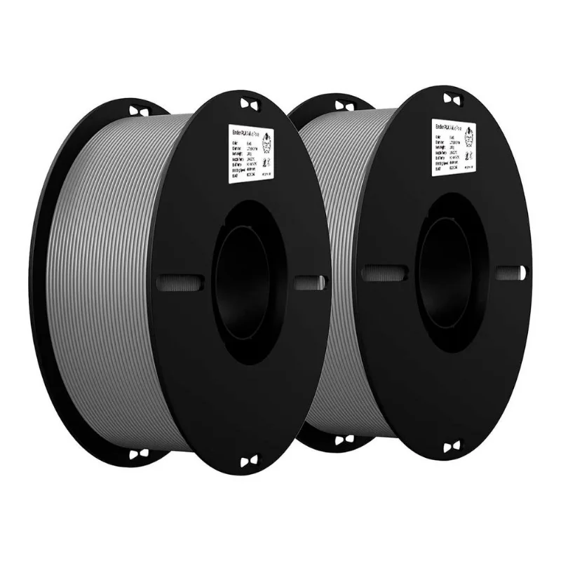 Kit 2kg Filamentos Pla Creality P/ Impressora 3d Cinza + Cinza