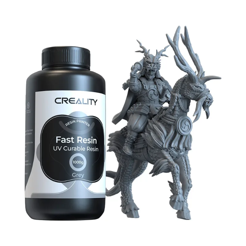Resina Para Impressora 3d Creality Padrão Lcd, Cura Uv De Resina Rápida, Alta Precisão 1 Kg Cinza