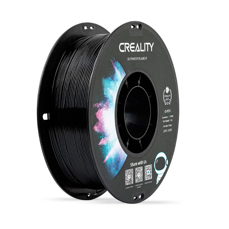 Filamento Petg Para Impressora 3d Creality Cr-petg 1 Kg/rolo 1.75 Mm Preto