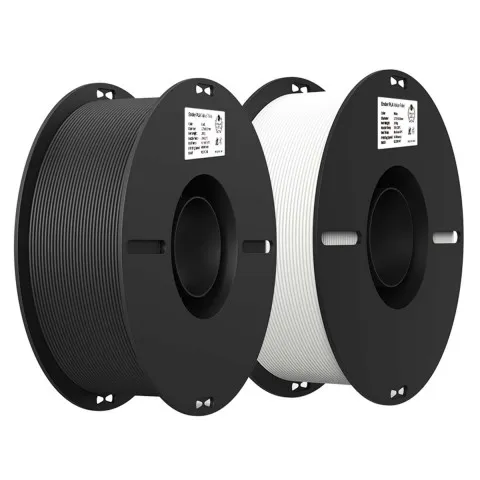 Kit 2 Kg Filamentos Ender PLA Creality Preto e Branco