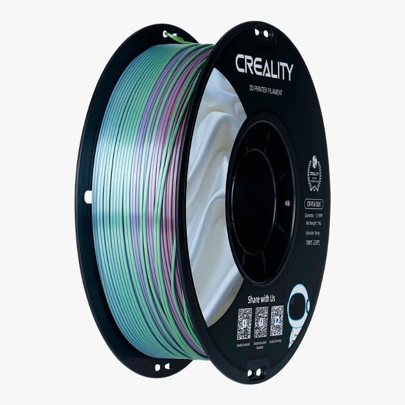 Filamento Cr-seda Para Impressora 3d Creality Cr-silk 1 Kg/rolo 1.75 Mm Arco-íris