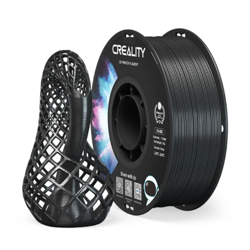 Filamento Abs-cr Creality P/ Impressora 3d Preto 1kg 1.75mm