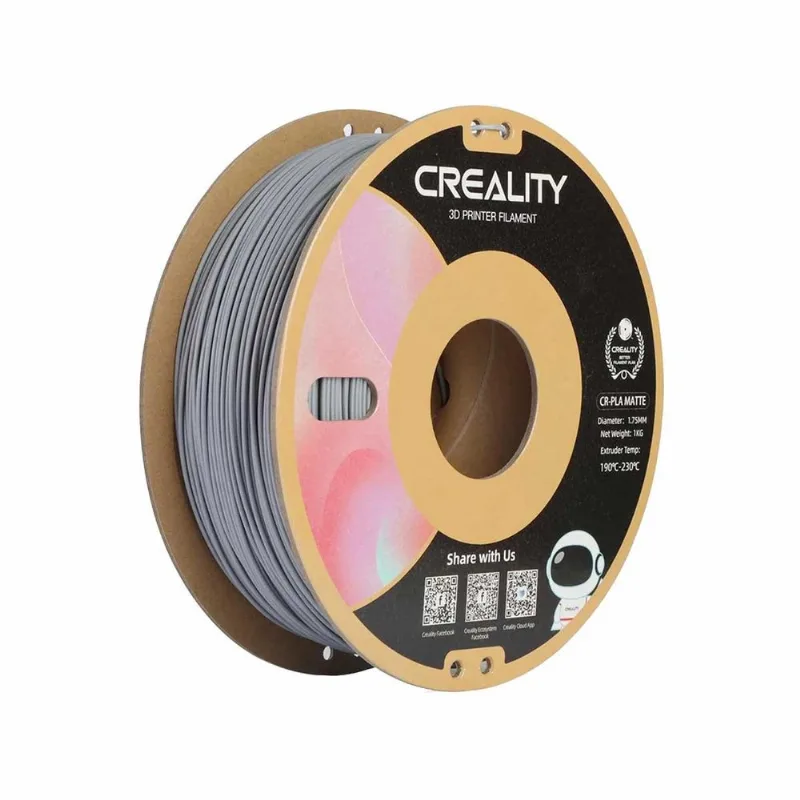Filamento Cr-pla Creality P/ Impressora 3d Cinza Fosco - 3301010299