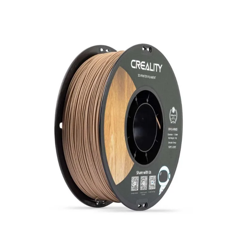 Filamento Cr Wood Creality Para Impressora 3d Madeira 1kg 1.75mm