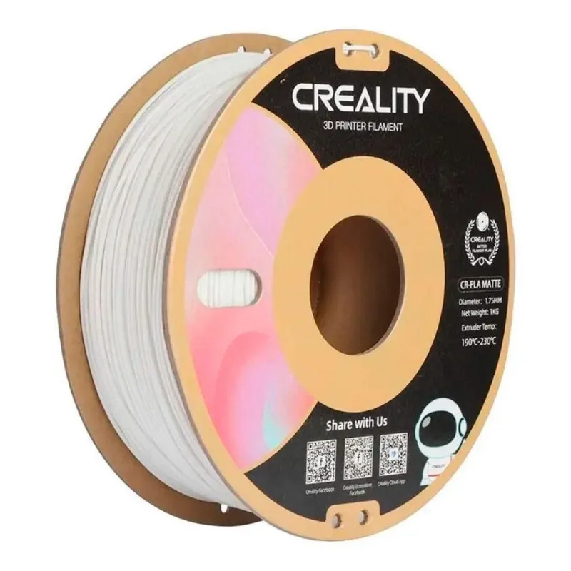 Filamento 3d Creality Cr-pla 1,75mm Gesso Branco 1kg