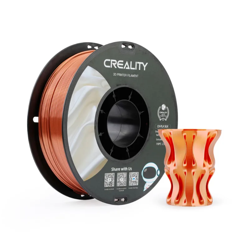 Filamento Cr-seda Para Impressora 3d Creality Cr-silk 1 Kg/rolo 1.75 Mm Cobre Vermelho