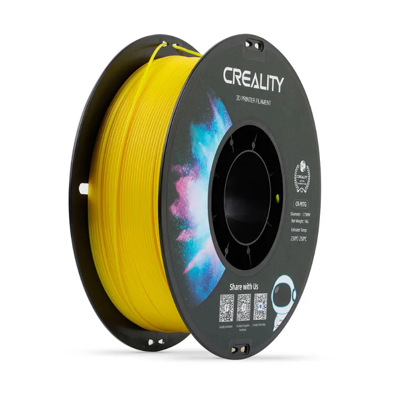 Filamento Petg Para Impressora 3d Creality Cr-petg 1 Kg/rolo 1.75 Mm Amarelo