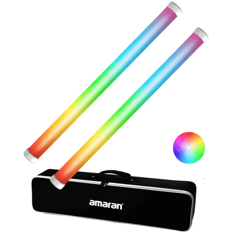 Kit 2x Bastões Luz LED Amaran PT2c RGBWW Pixel 16W Colorido (60cm)