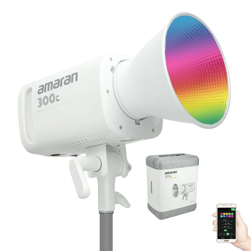 Iluminador LED Amaran 300c RGBWW Branco Luz Contínua 300W Monolight Bowens (Bivolt)
