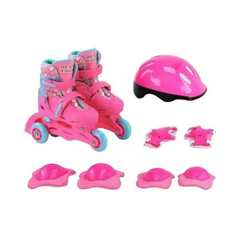 Patins 3 Rodas 28/31 com Kit e Segurança BBR Toys R2941