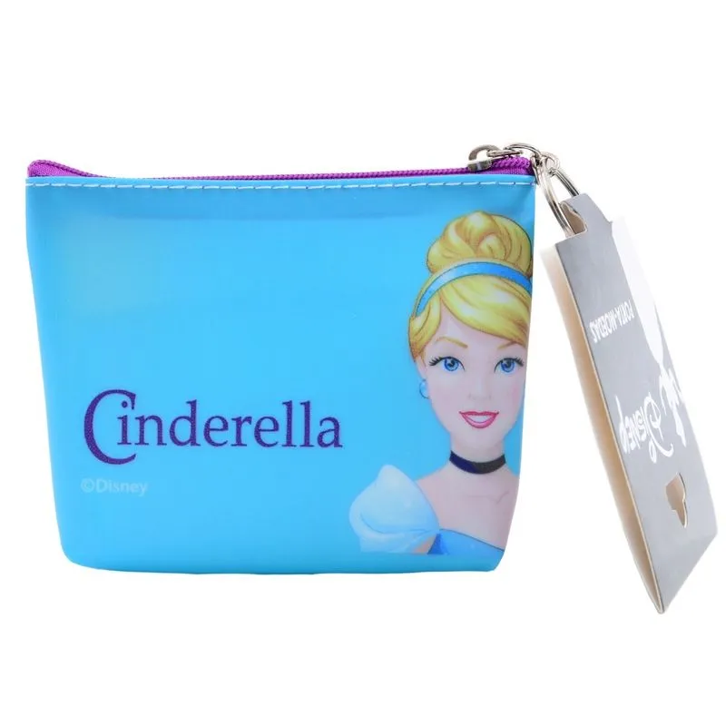 Porta Moedas Infantil Disney Cinderela Azul Claro