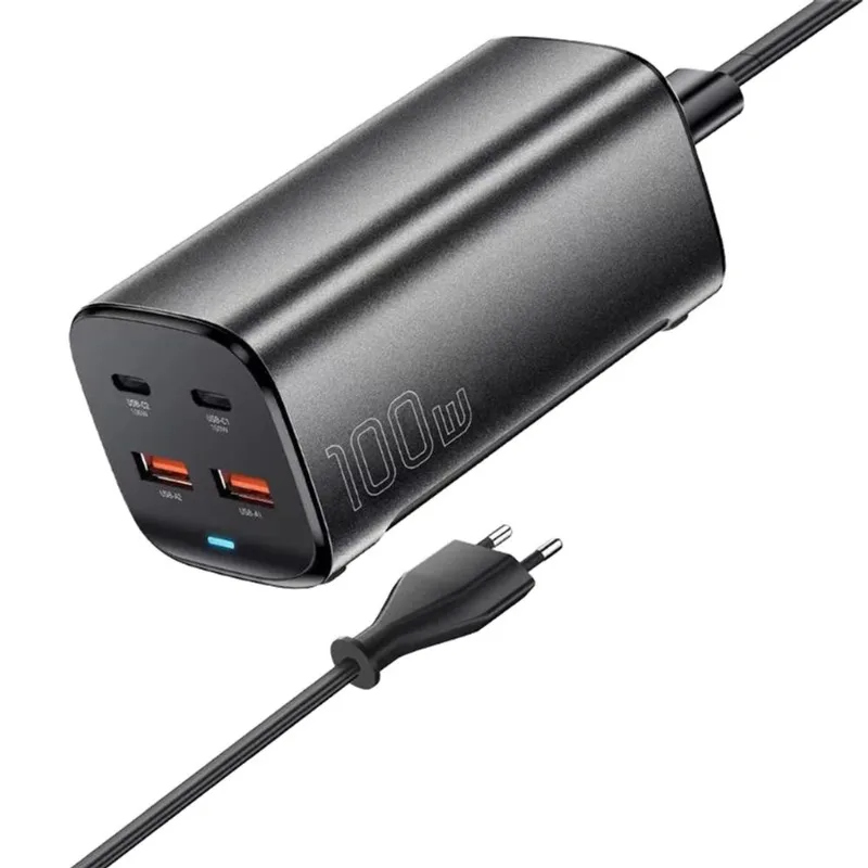 Carregador de Mesa Essager 100W GaN USB/USB-C Preto