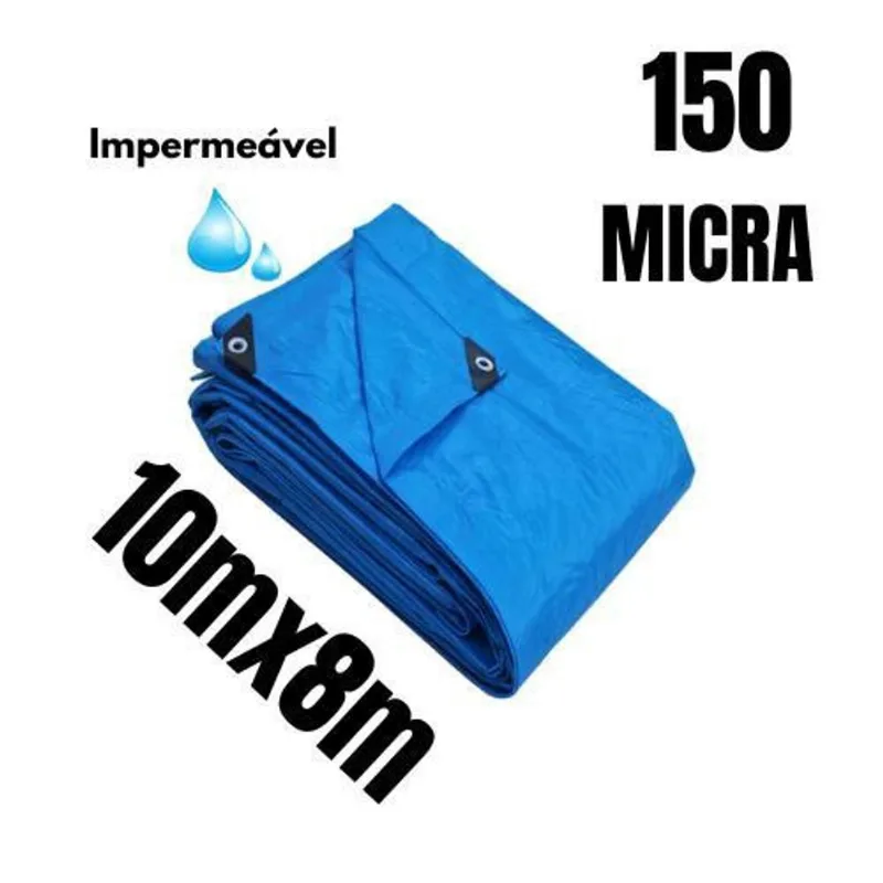 Lona Carreteiro Azul 150 Micras - 10X8M - Construmarcas