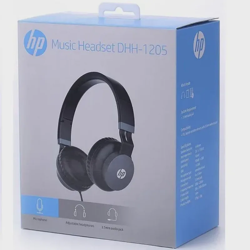 Fone com Microfone Dobravel DHH-1205 Preto hp