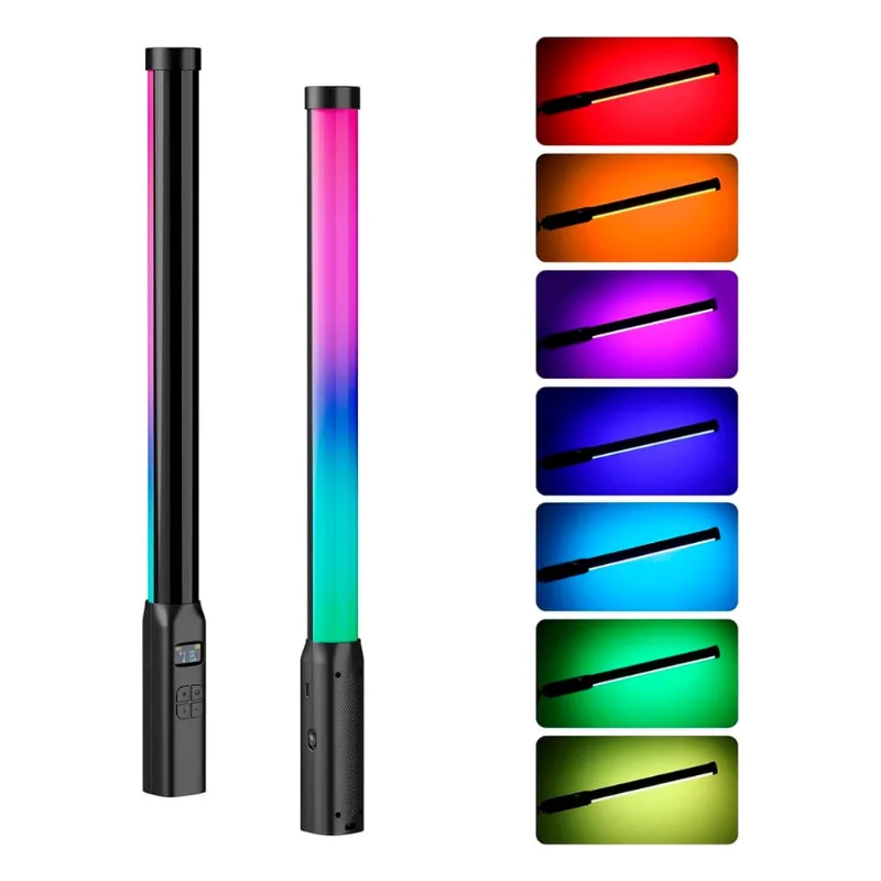 Tubo de Luz Portátil Led Ulanzi VL119 Rgb p/Vídeo Preto