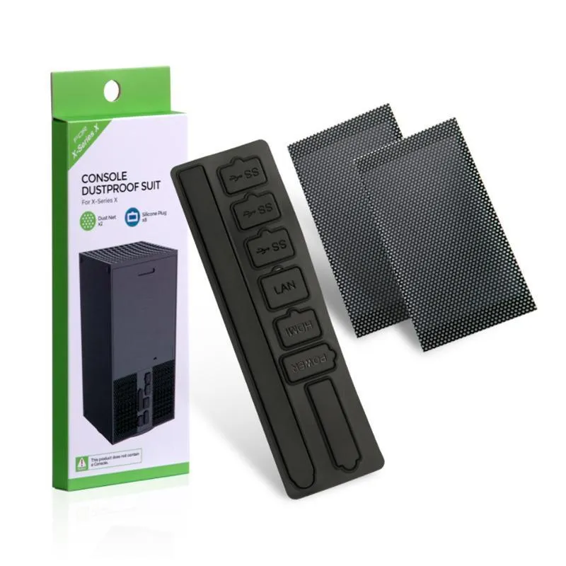 Kit Anti Poeira Xbox Series X Tampa De Silicone Protetor