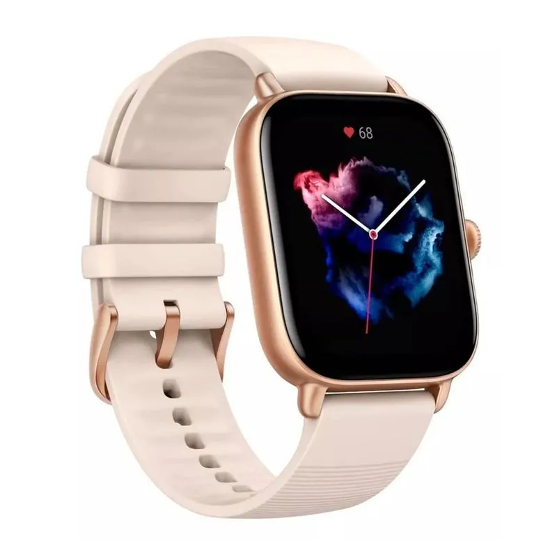 Smartwatch Amazfit GTS 4 Mini New A2035, GPS Integrado, 5 ATM, Tela Amoled 1,65", - Ivory Branco