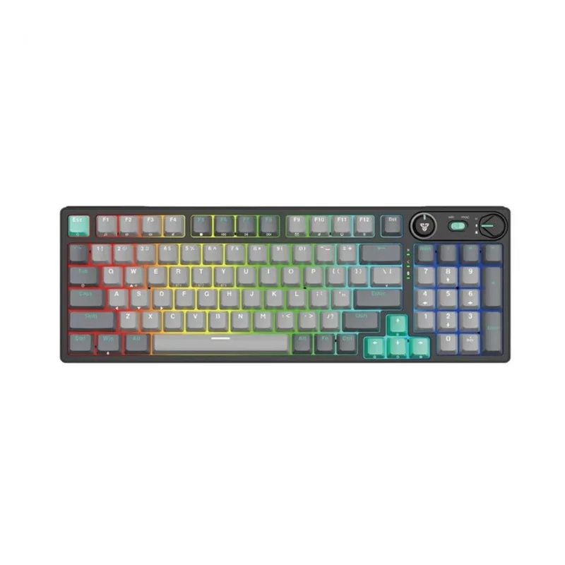 Teclado Fantech USB/BT/Wireless Gamer Mecanico Atom Pro96 RGB MK914 Mercury