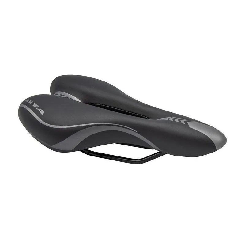 Selim NX Vazado MTB Preto/Cinza Espuma sem Carrinho