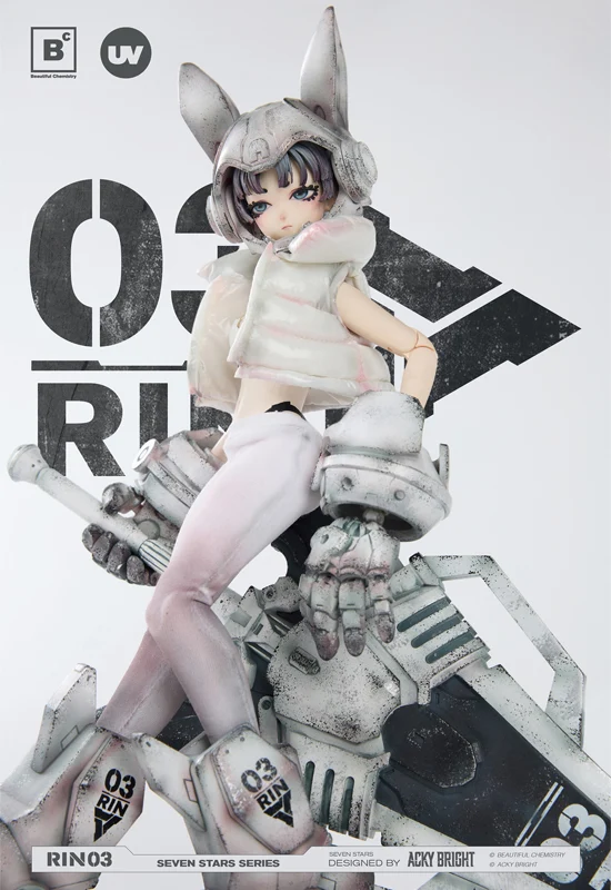 Artist Acky Bright BEAUTIFUL CHEMISTRY SEVEN STARS SERIES NO.3 RIN 1/6 SCALE ACTION FIGURE