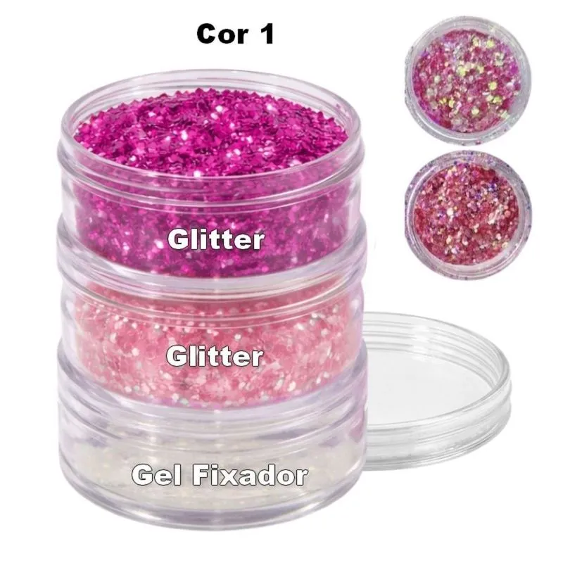 Glitter com Gel Fixador Love Rain Torre Cores Sortidas Glitter com Gel Fixador Love Rain Cores Sortidas