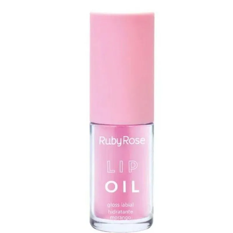 Ruby Rose Lip Oil Gloss Labial Hidratante Morango Hb-8221