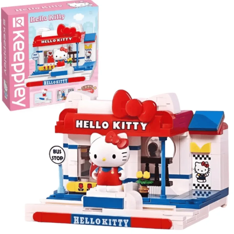 Playset Street Tiendas De Hello Kitty y sus Amigos Keeppley Hello Kitty