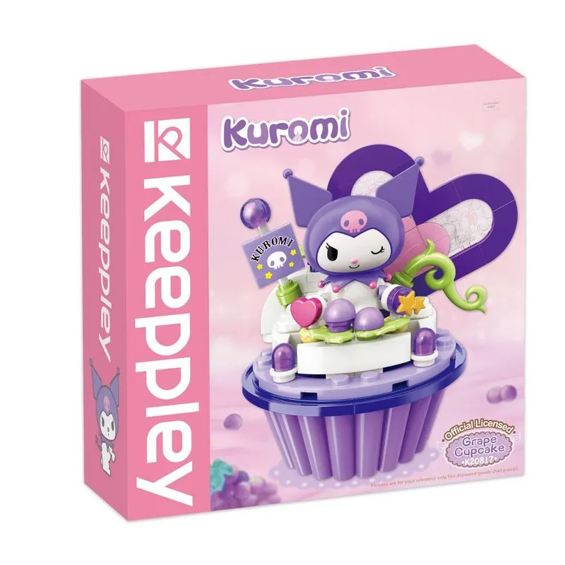 Bloco de Montar Cupcake de Uva da Kuromi Keepplay