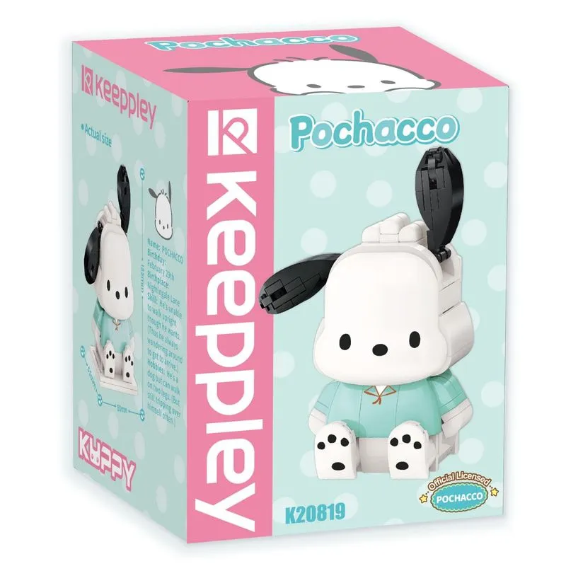 Bloco de Montar Pochacco Hello Kitty e Amigos Keepplay