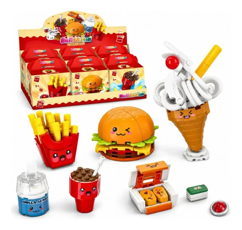 BRINQUEDO SET BUILD FUN FAST FOOD - Manaia Presentes