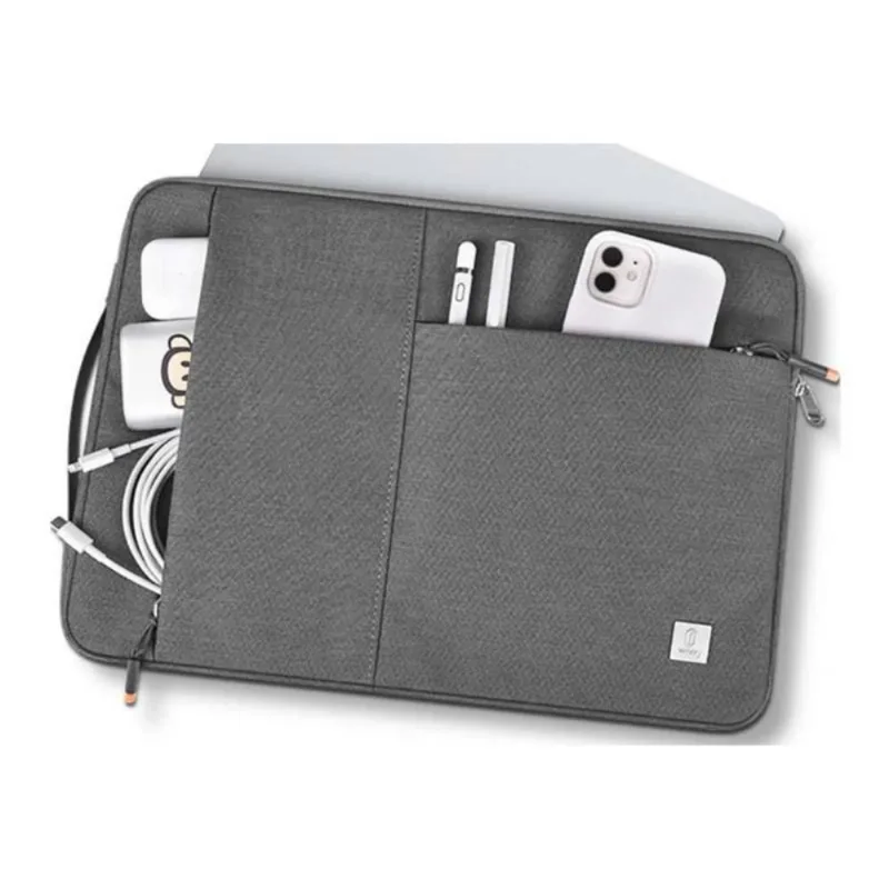 Pasta WIWU Alpha Slim Sleeve Cinza Compacta e Protetora