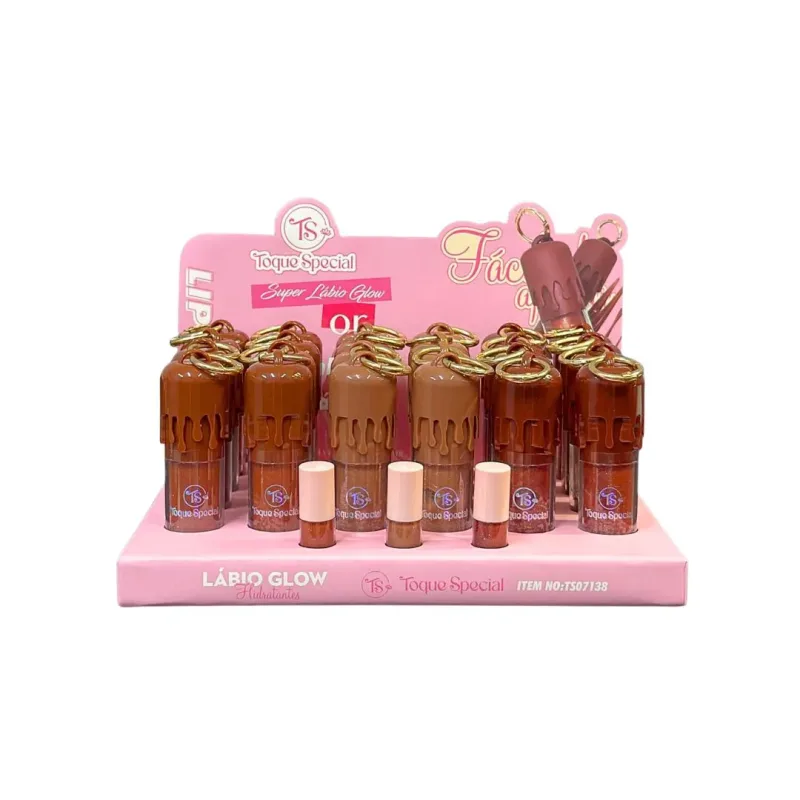 Lip Gloss Super Lábio Glow C/24 Unid - Toque Special (TS07138)