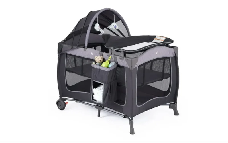 Portable Baby Play Yard - Grey Imperfect