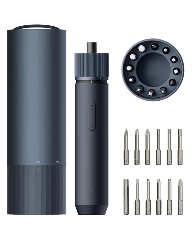 HOTO 3.6V Electric Screwdriver Set with 12 Bits EZPC Technology