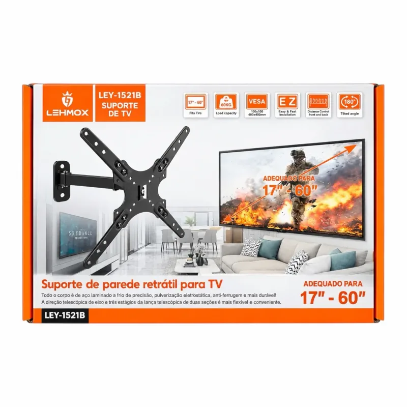 Suporte de Tv Articulado 1521B Lehmox