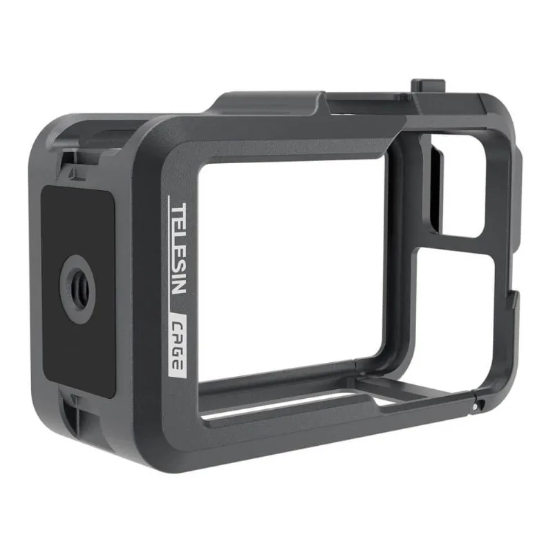 Suporte Frame em Alumínio para Câmera DJI Osmo Action 3 / 4 / 5 Pro - Telesin