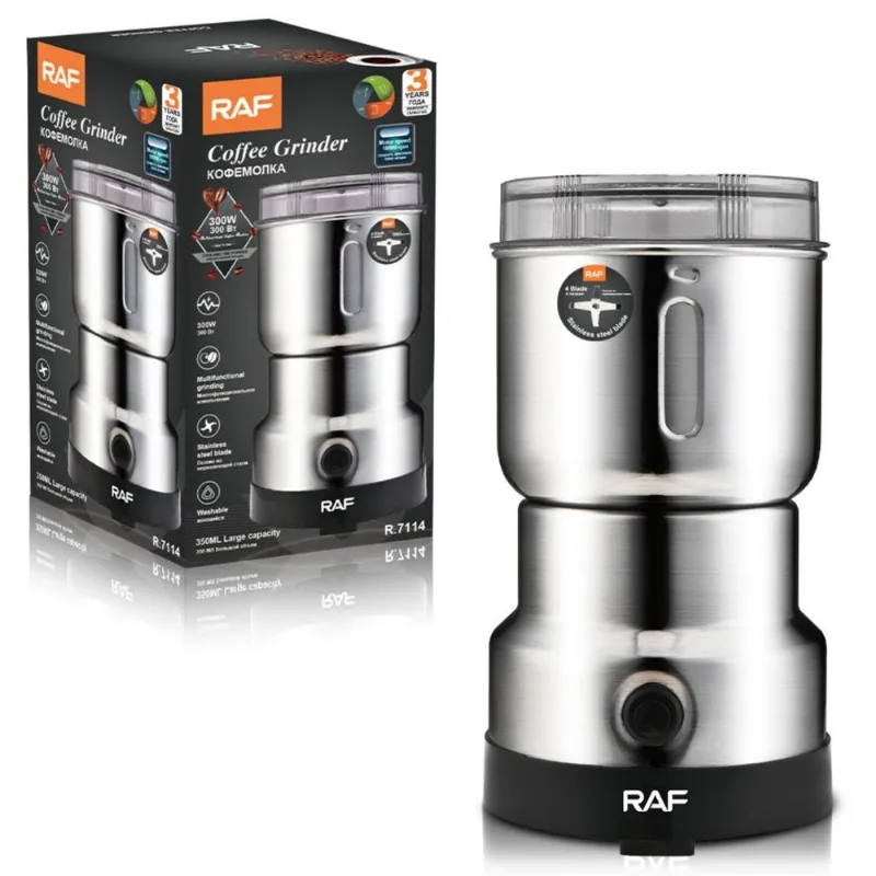 Molinillo Eléctrico Multifuncional RAF 300W Café Cereales y Especias