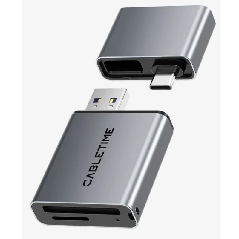 Lector de tarjetas SD 3 en 1 USB-A 3.0 USB-C para iPhone y Android CB49G - CT-ACCD4-AG