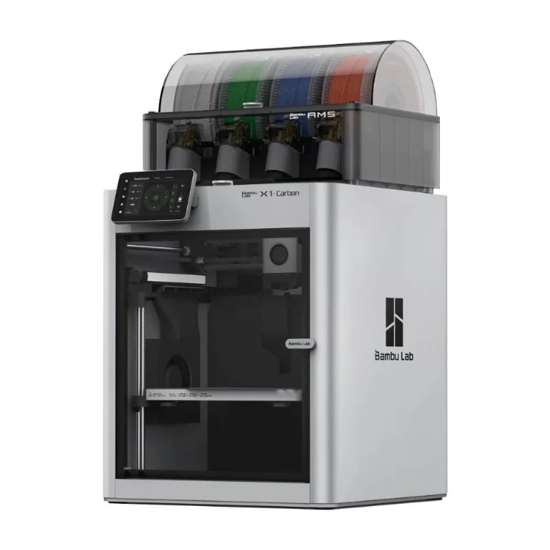Impressora 3D Bambu Lab X1 Combo ams Impressão multicolorida 500mm/s 300°C 256mm³ PF001-P + SA001