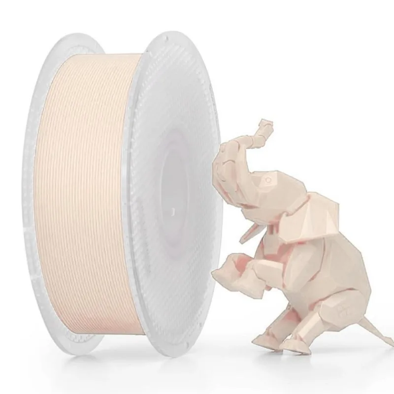 Filamento 1,75mm PLA Básico, 1kg, Bege, Para Impressora 3D, Com Carretel Reutilizável