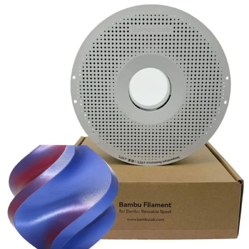 Filamento 1,75mm PLA Silk, 1kg, Midnight Blaze, Para Impressora 3D, Com Carretel Reutilizável