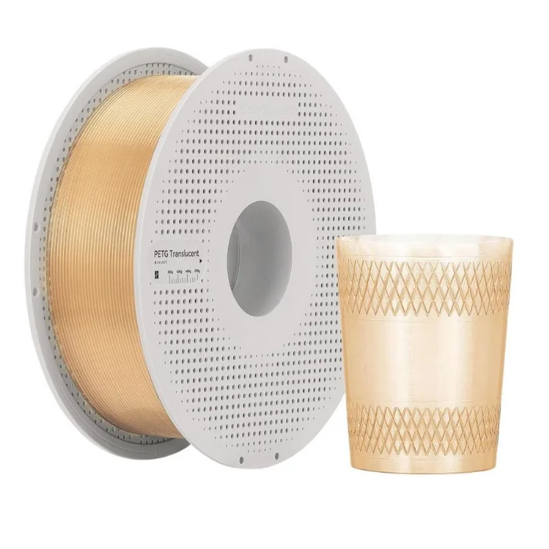 Filamento Para Impressora 3d - PETG Marrom Translúcido - 1kg - 1,75mm - G01-N0-1.75-1000-SPL