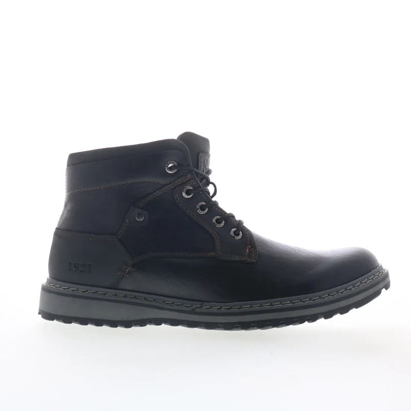 Freeman Grady F220109 Mens Black Leather Lace Up Casual Dress Boots 13