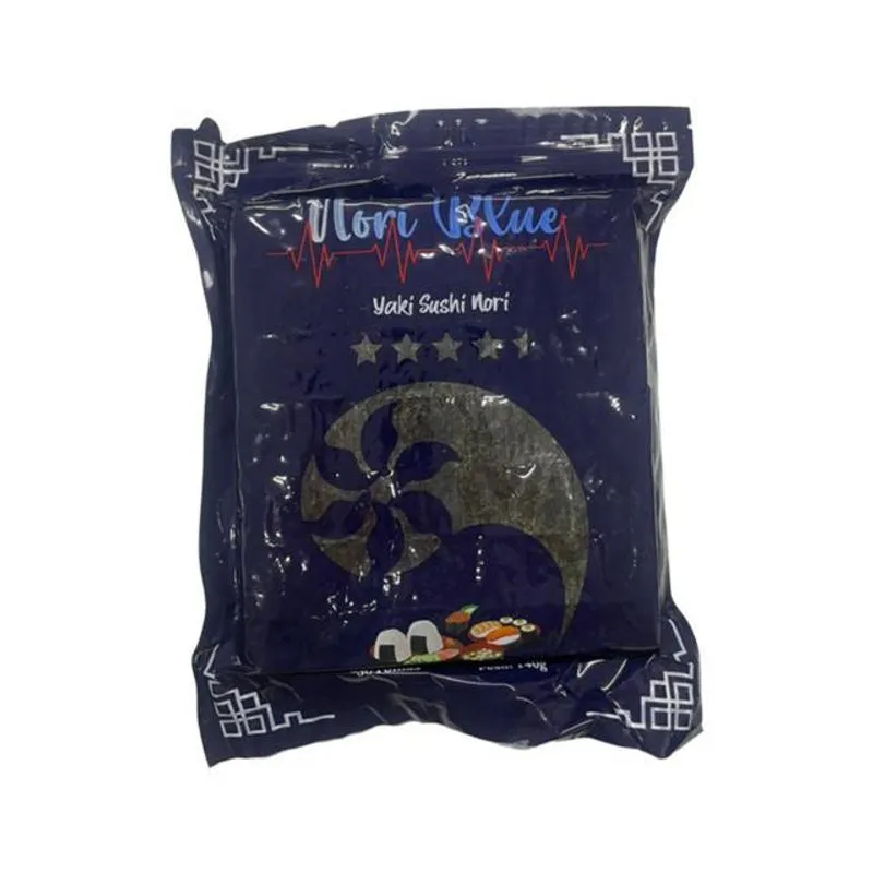 Alga Yaki Sushi Nori Blue Pacote De 140g Com 50 Folhas