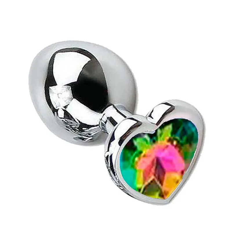 Plug Anal Cônico com Cristal Formato Coração M Sexy Import