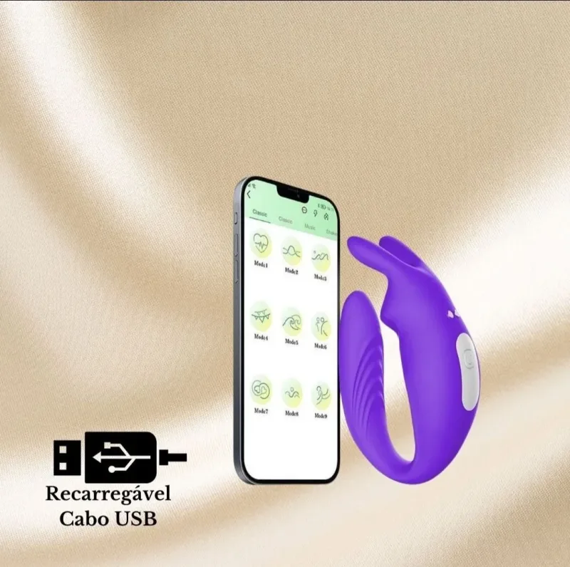 Vibrador com controle por aplicativo GREY