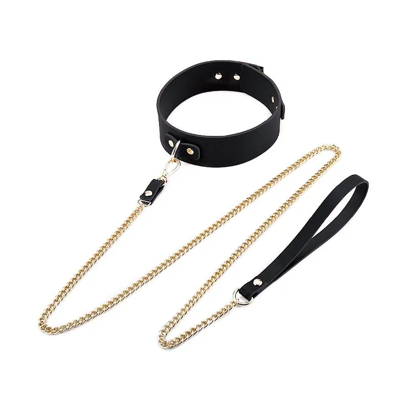 Coleira Luxo com Guia de Corrente Sexy Import