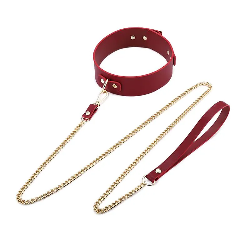 Coleira Luxo com Guia de Corrente Sexy Import