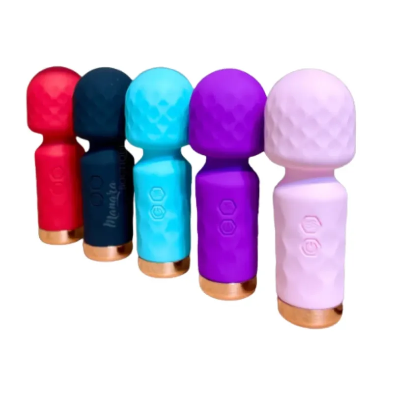 Vibrador Mini Varinha Mágica Recarregável e Cabeça Flexível - Hero - AZUL - 7949